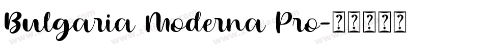 Bulgaria Moderna Pro字体转换